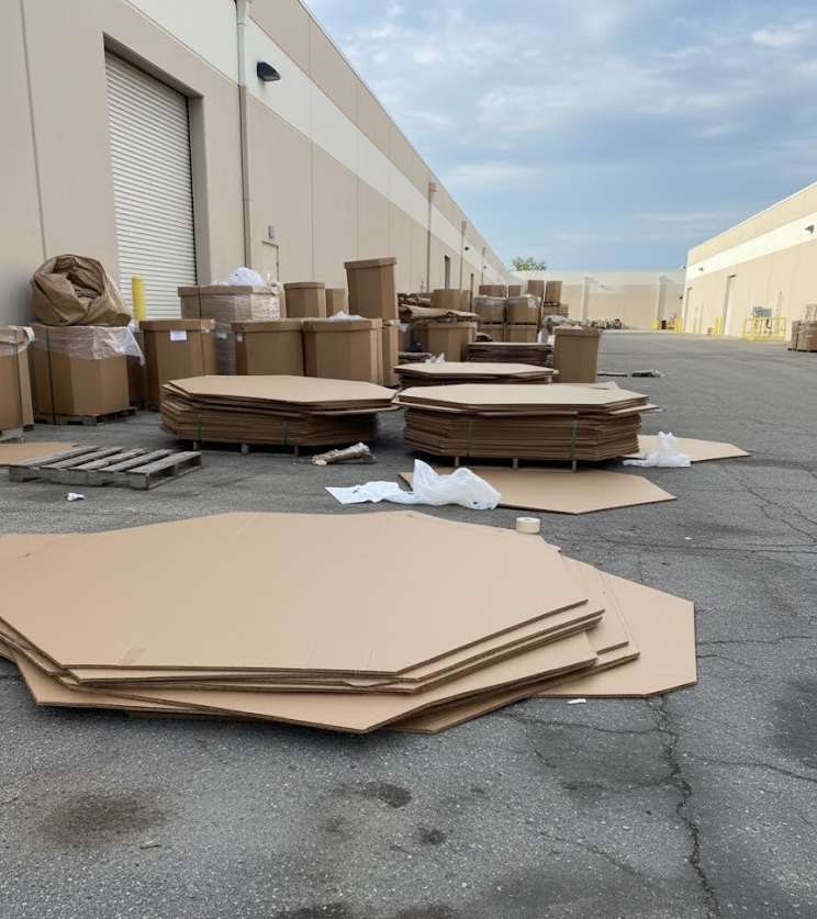 Gaylord boxes ready for bulk shipping